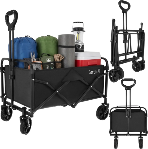 Opvouwbare tuintrawlwagen Gardlov 90 l / 100 kg