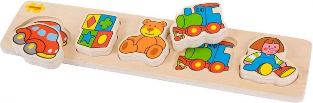 Holzpuzzle zum Einsetzen Bigjigs Baby