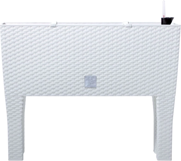 Witte zelfwatergevende plantenbak Rato Case High 60 cm
