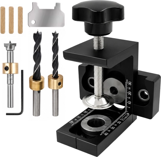 Renew Force 3-in-1 woodworking jig for dowel and eccentric joints