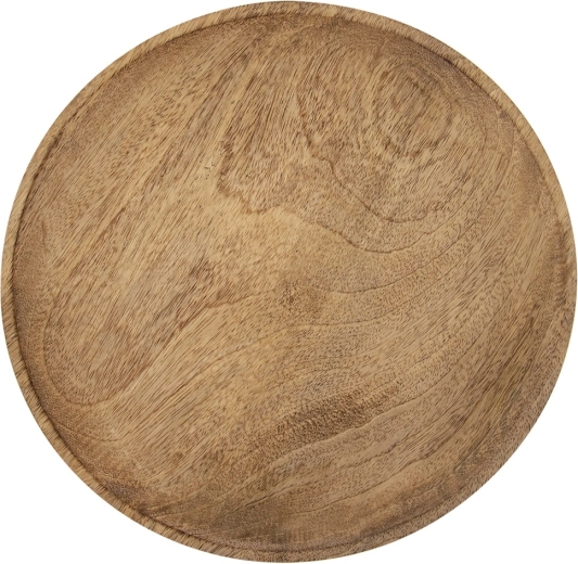 Orion ronde serveerschaal van mangohout 30 cm