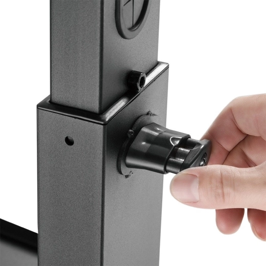 Quick height and tilt adjustment without tools