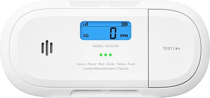 X-Sense koolmonoxidemelder met Wi‑Fi en LCD‑display