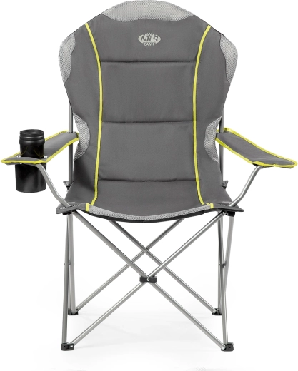 Foldable camping chair NILS Camp, grey