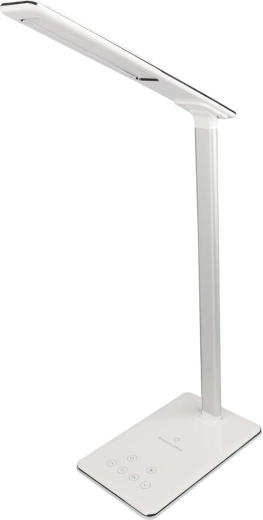 Lampe de bureau LED RETLUX RTL 199 avec recharge sans fil Qi, blanche