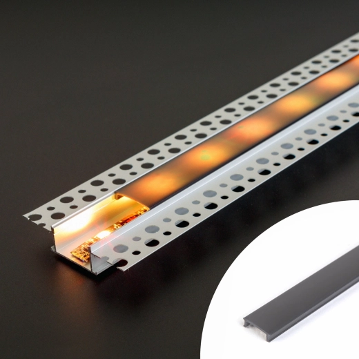 Schwarze Abdeckung für Aluminium-LED-Profil 1000 mm