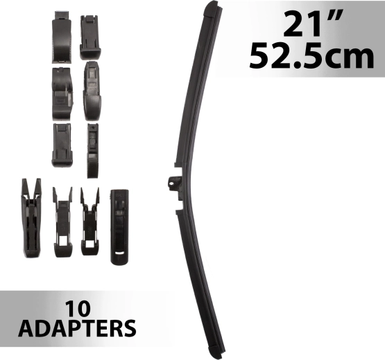 Scheibenwischer Carguard 21" / 52,5 cm mit 10 Adaptern