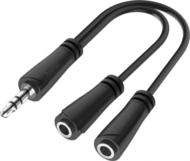 Stereo audio splitter 3.5 mm jack (1× male to 2× female)