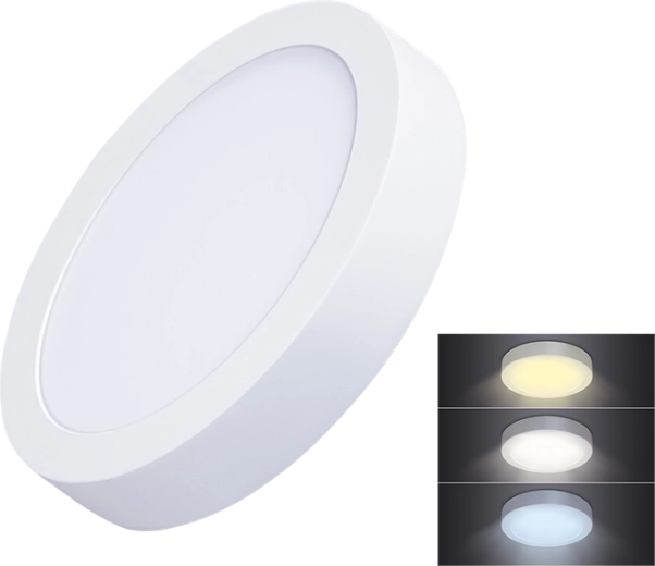Solight led mini paneel CCT opbouw rond 12 W 900 lm
