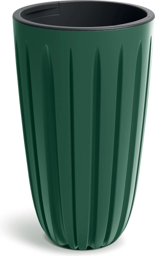 Pot Wario 29 cm vert foncé avec insert intérieur