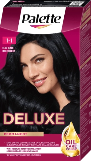 Palette Deluxe permanente haarkleuring blauwzwart 50 ml