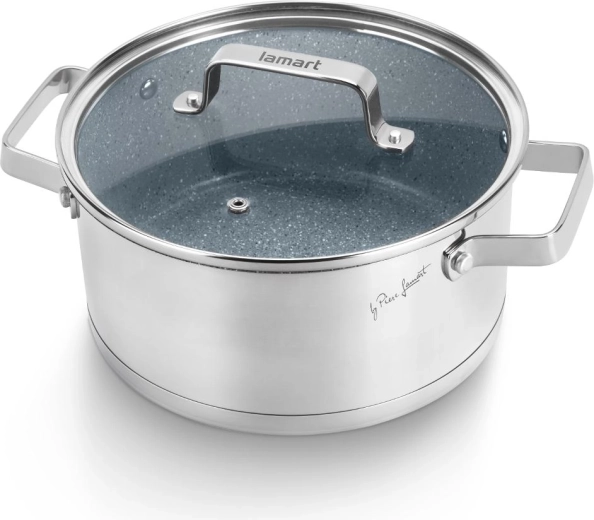 Lamart Stoness Kochtopf mit Deckel, 20 cm, 2,7 l
