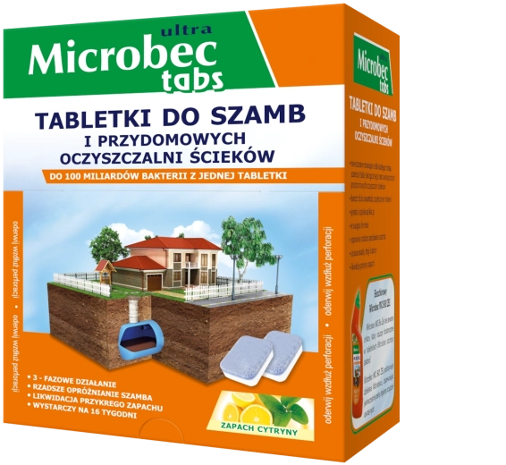 Microbec Ultra tablets for septic tanks and home wastewater treatment plants