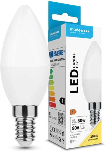 LED-Kerzenlampe C37 8,5 W E14 806 lm warmweiß Modee