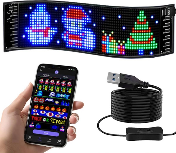 Programmeerbaar RGB-ledpaneel voor de achterruit van de auto