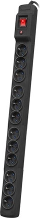 Multiprise Multi M12, 12 prises, 5 m, noire