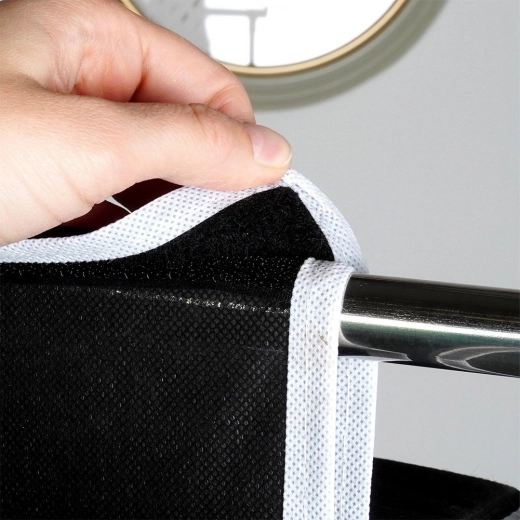 Quick installation with hook-and-loop fastener