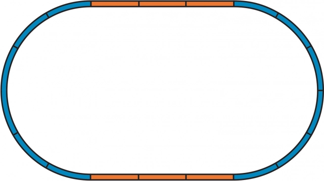 Piko bedding voor set A-spoor – basisovaal H0