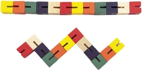 Houten slang puzzel Teddies