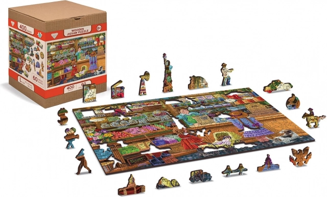 WOODEN CITY wooden double-sided puzzle Sweet Adventure 2-in-1, 400 pieces