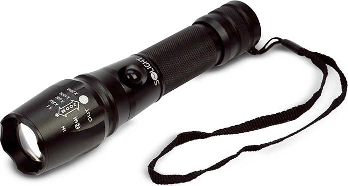 Solight professionele oplaadbare LED-zaklamp 600 lm Cree XML T6 met zoom - 1 stuk