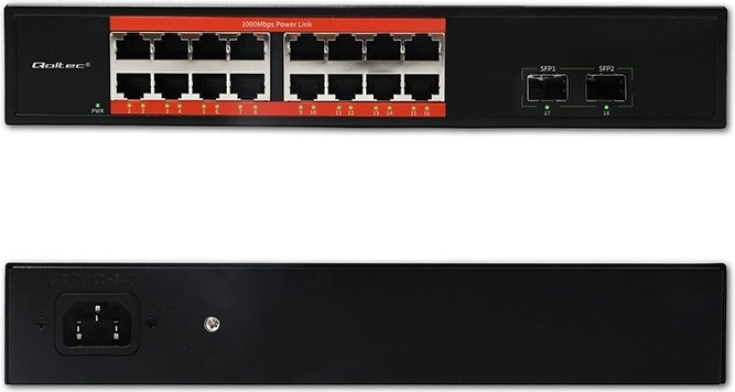 16× ports PoE pour une alimentation simple des appareils