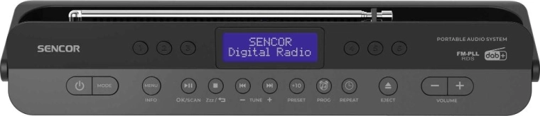 Digitale DAB+-radio en FM-uitzendingen