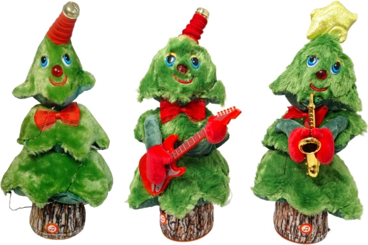 Dancing and Talking Christmas Tree with English Carols