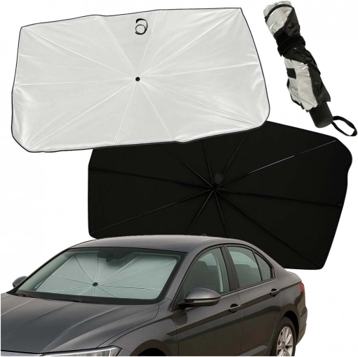 Folding windshield sunshade for car 65 × 110 cm