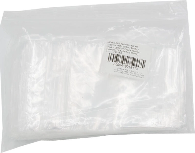 LDPE Zip-Lock Bags 7 × 10 cm, Transparent (100 pcs)