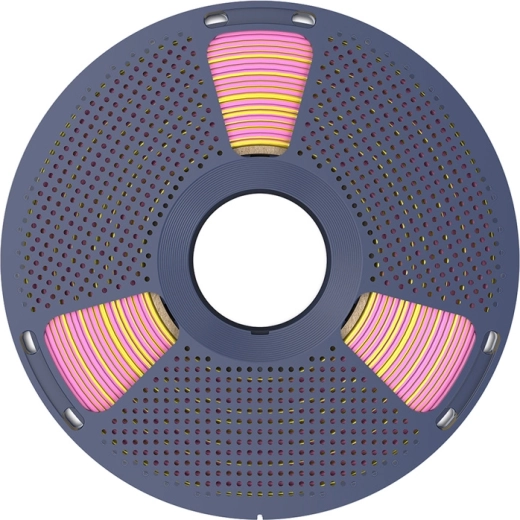 Tweekleurig multicolor-effect roze/goud