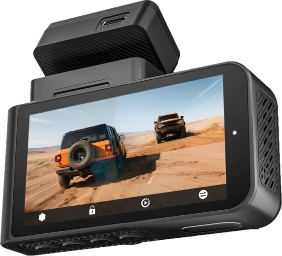 Caméra embarquée WOLFBOX X3 Wi-Fi 2,5K avec caméra arrière 1080p et carte 64 Go