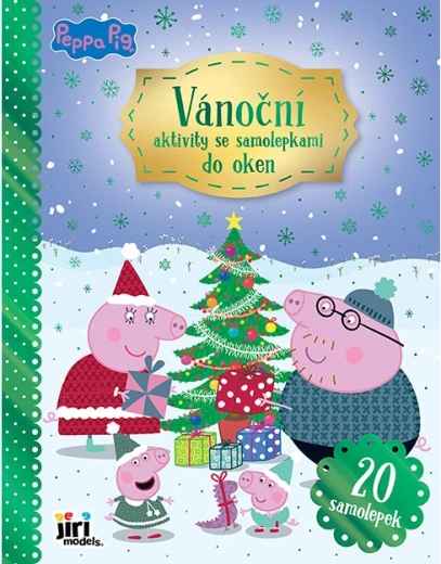 Activités de Noël avec autocollants statiques pour fenêtres – Peppa Pig