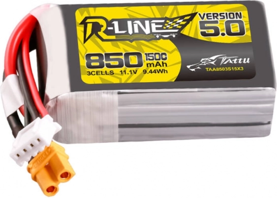 Tattu R-Line Lithium-Polymeer Accu 850mAh 3S 11,1V 150C