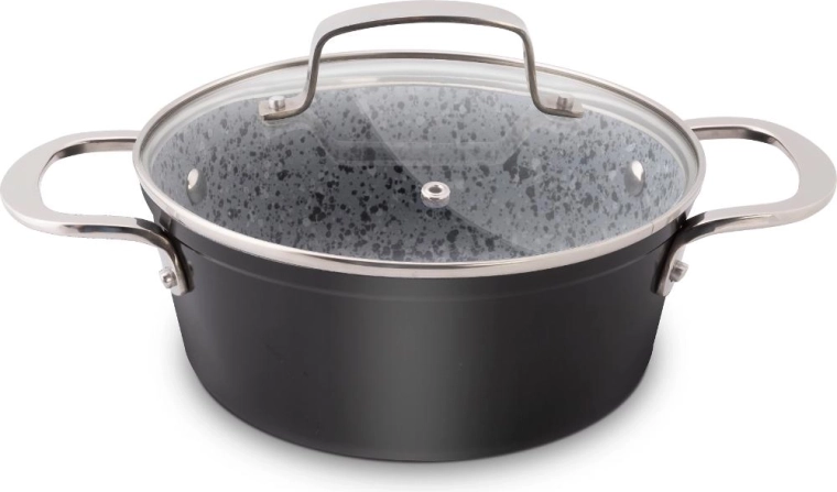 Lamart Granit-Kochtopf mit Deckel 20 cm