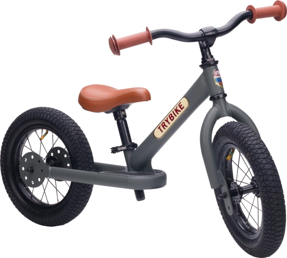 Trybike children's balance bike – grey