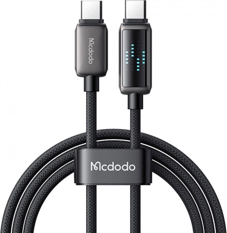 USB‑C‑kabel Mcdodo met LED‑display, 100W, 1,2 m