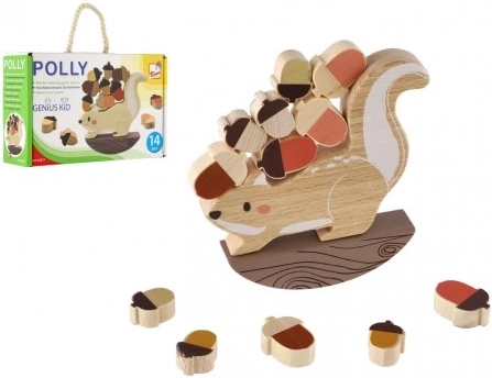 Bino Balancespiel Eichhörnchen aus Holz