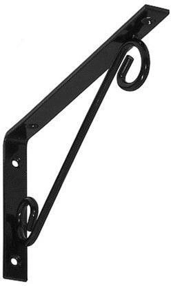 Consolebeugel voor planken 150 × 100 mm, zwart