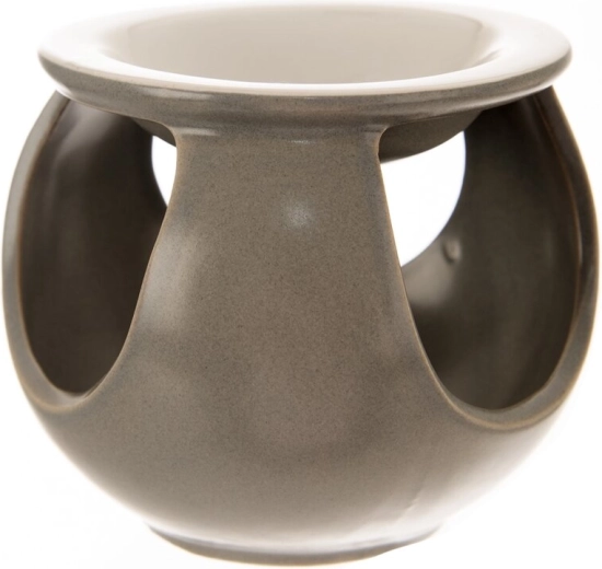 Gray ceramic aroma lamp 12 cm