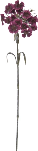 Artificial Carnation in Dark Pink, 55 cm