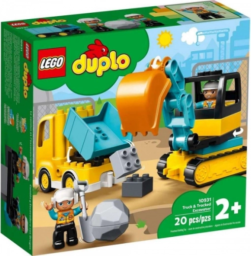 LEGO DUPLO camion-benne et excavatrice à chenilles