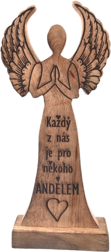 Mango Wood Angel Decoration “Each of Us” 32 cm