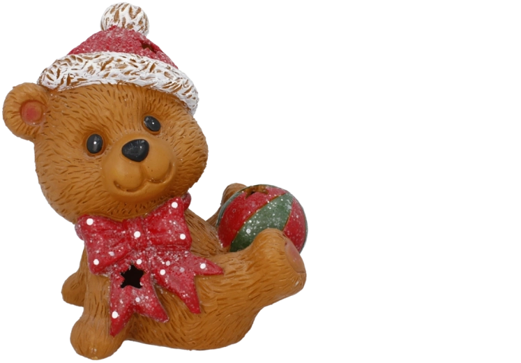 Adorable ourson festif