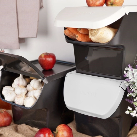 Stackable and space-saving