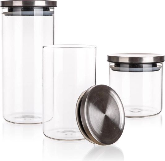 Airtight stainless steel lids for longer freshness