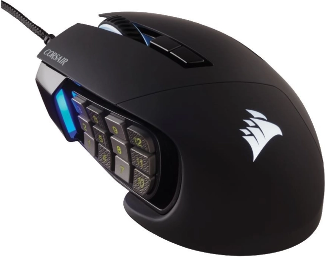 Gaming mouse Corsair Scimitar RGB Elite 18,000 DPI, black