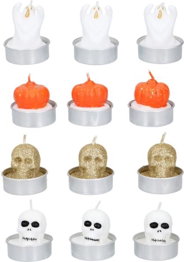 Teelichter Halloween – Duftmix, 3 Stk.