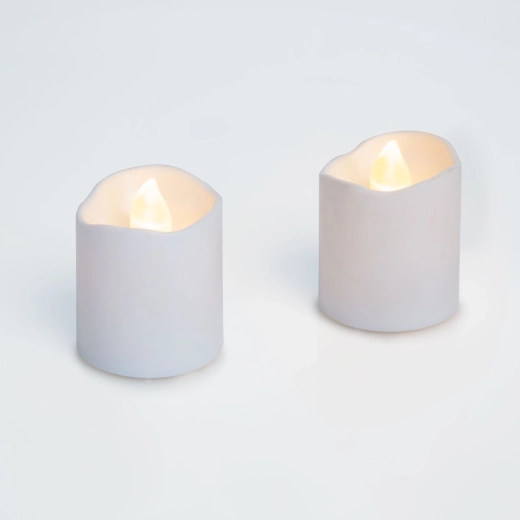 Weiße LED-Kerze - 1 Stück