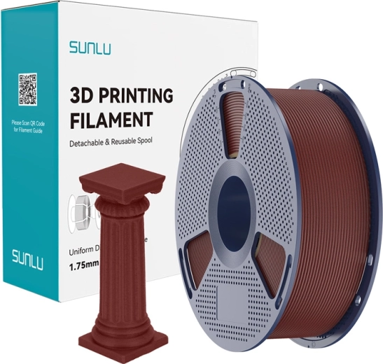 Sunlu PLA High‑Speed Marmor-Filament Ziegelrot